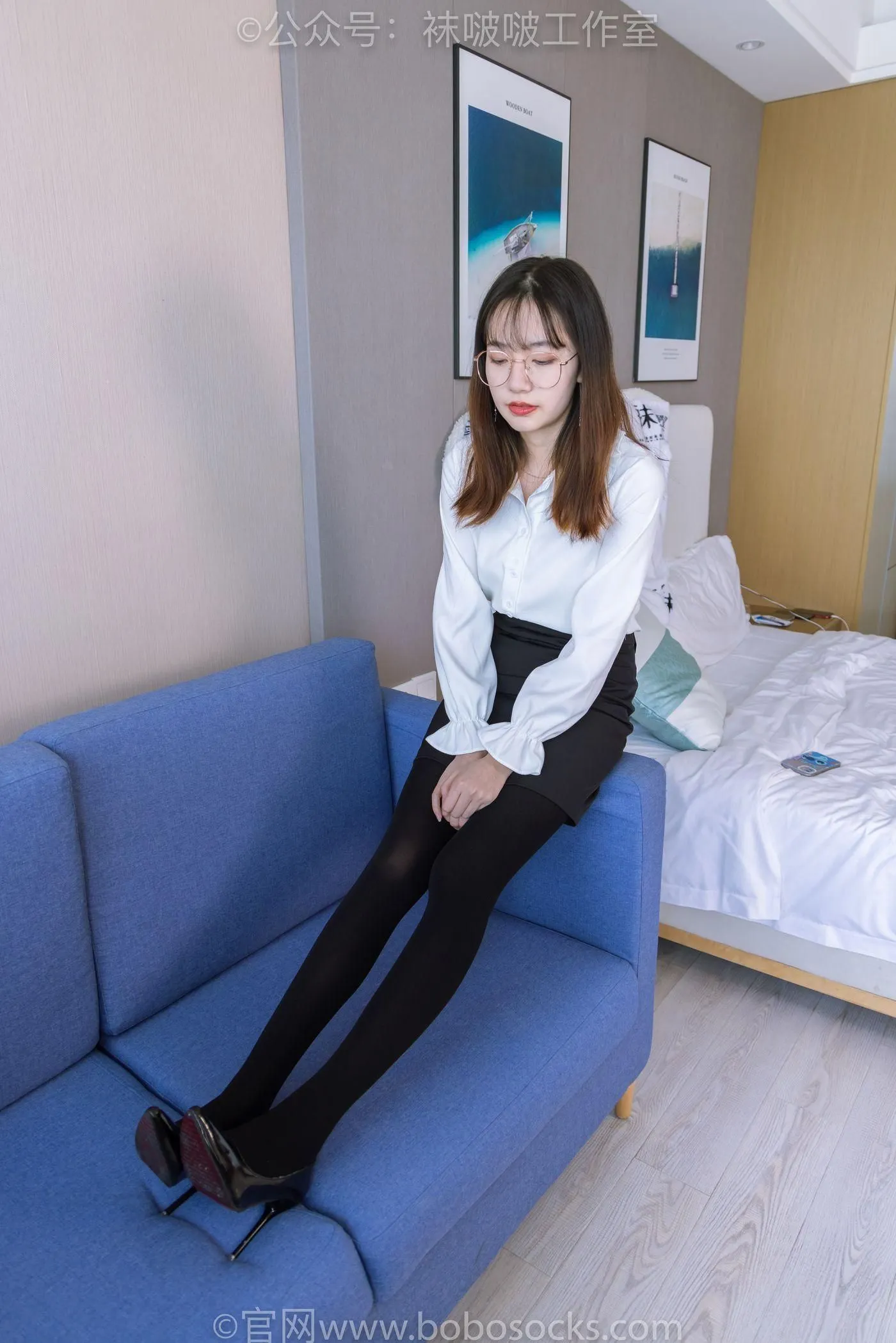 [BoBoSocks袜啵啵]NO.090 小甜豆-高跟鞋、厚黑丝 [140P]插图7